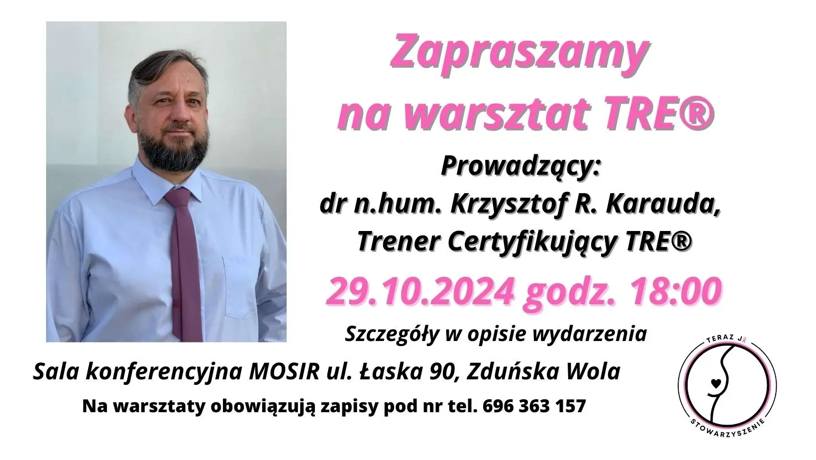 Zaproszenie na warsztat TRE® w Zduńskiej Woli